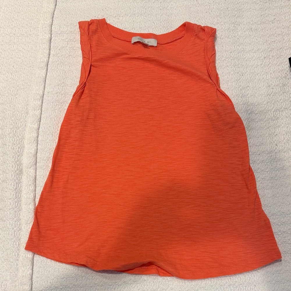 Vibrant Orange Kids Tank Top